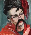 Portrait de Cossack Mamay en rouge